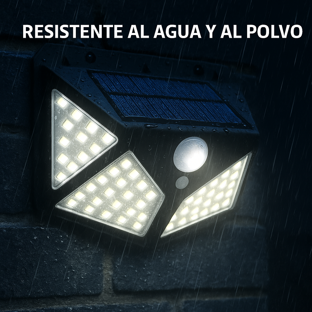 Luz Solar 20W NoLu Exterior Led + sensor de movimiento y 10h de batería