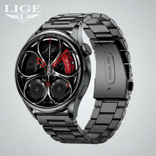 Pack smartwatch deportivo negro+ Auriculares inalambricos